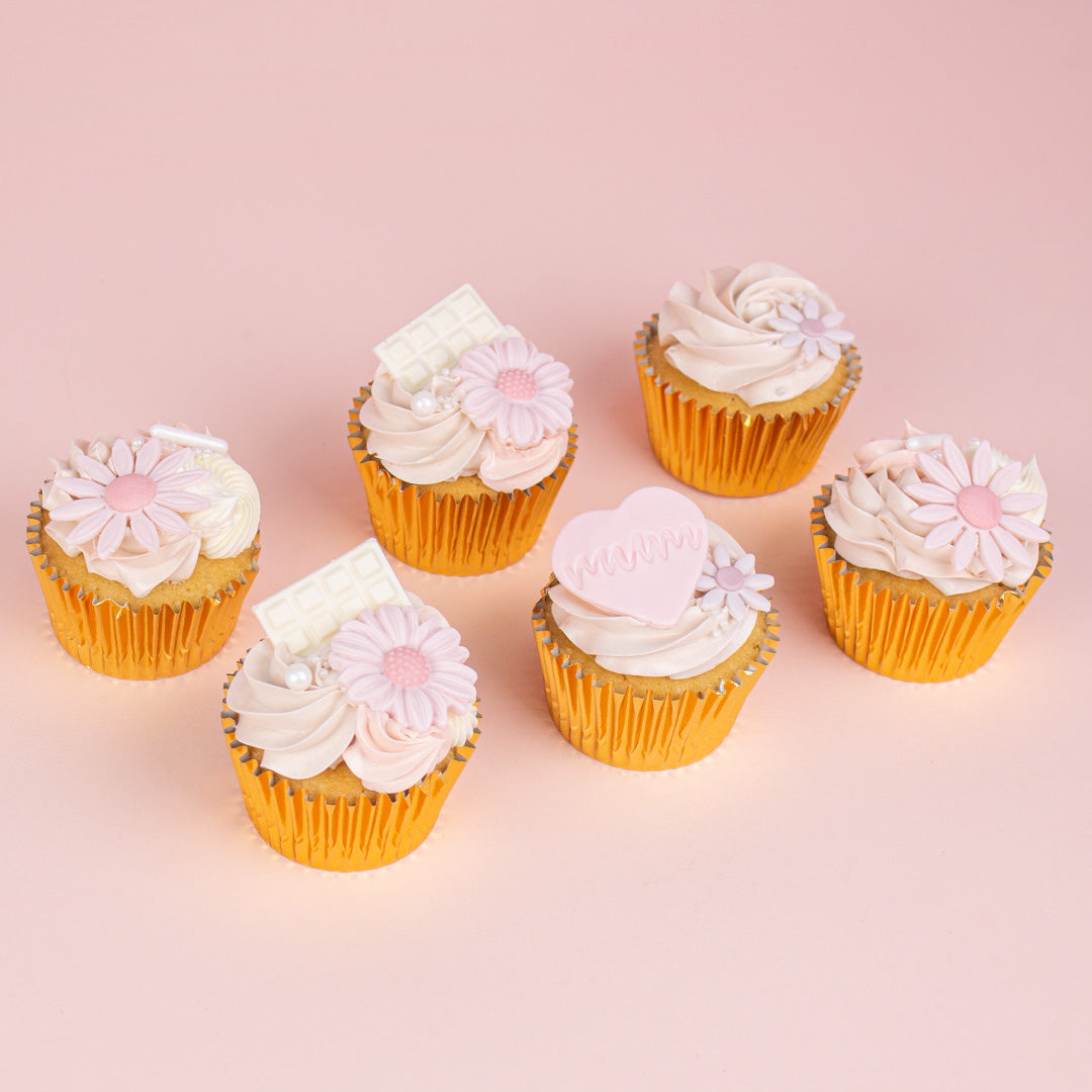 Pretty in Pink Cupcakes (Box of 6)