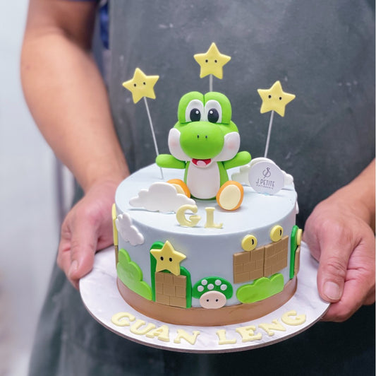 Baby Yoshi Adventure Cake