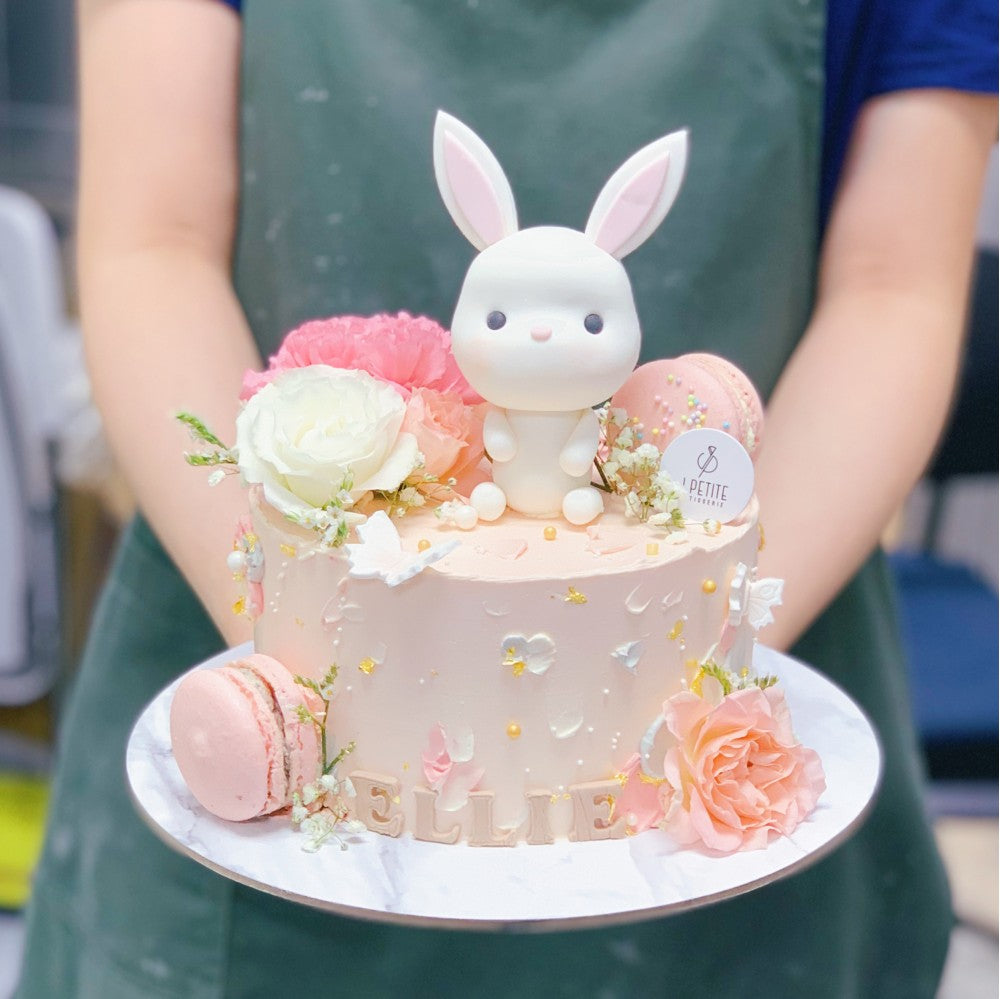 Bunny Floral Garden Cake