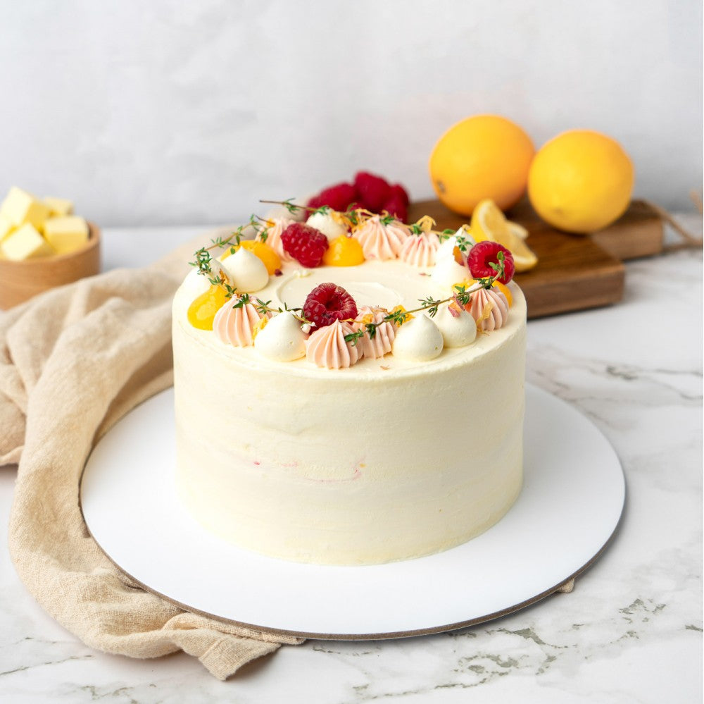 Lemon Raspberry Cake – J Petite Patisserie