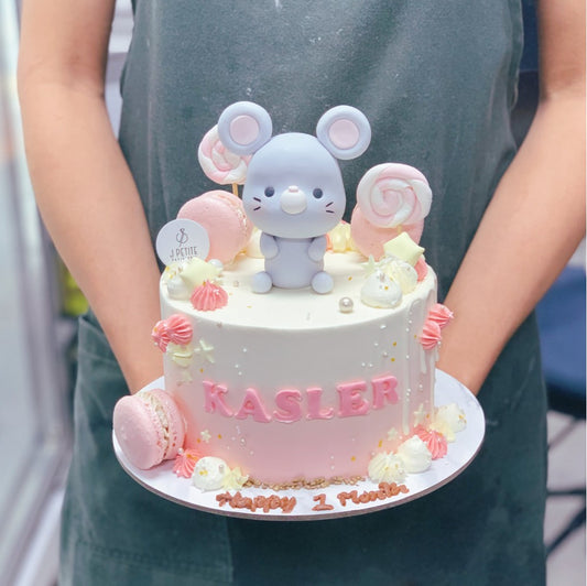 Pastel Candyland with Mouse Cake