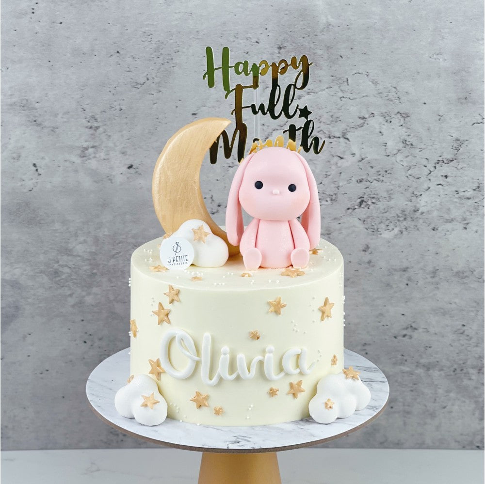 Pink Jellycat and Moon Cake