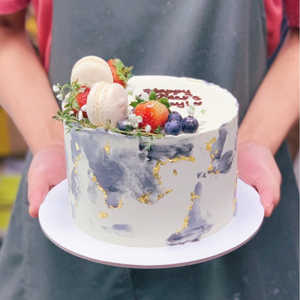 Rustic Berries with Marble Texture Cake – J Petite Patisserie
