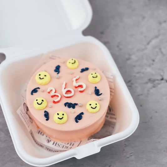 Smiley Face Korean Bento Cake